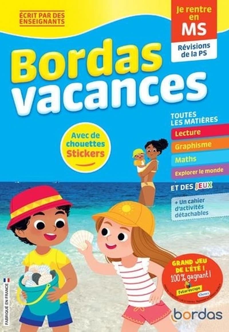 BORDAS VACANCES - JE RENTRE EN MOYENNE SECTION