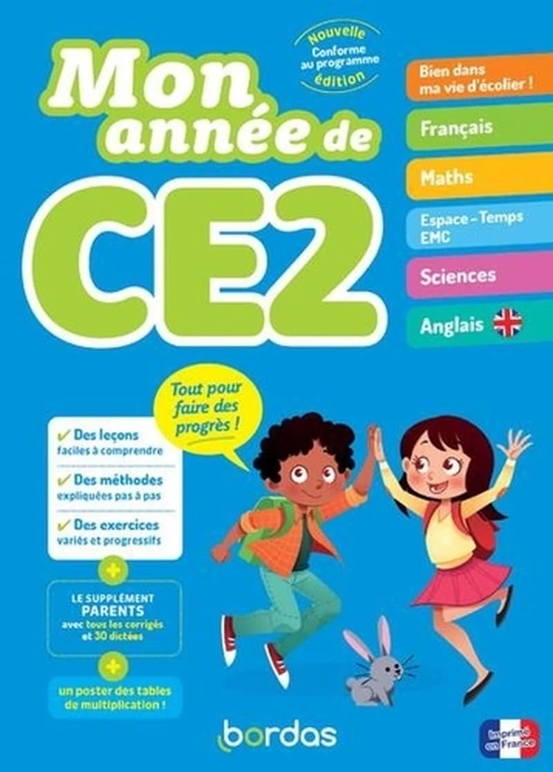Mon année de CE2 : cet ouvrage a été rédigé par une équipe de professeurs des écoles