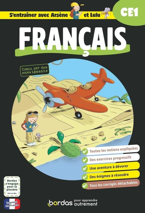 S'entraîner avec Arsène et Lulu : français ; CE1