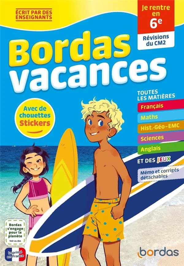 Je rentre en 6e : Révisions du CM2. Avec de chouettes stickers