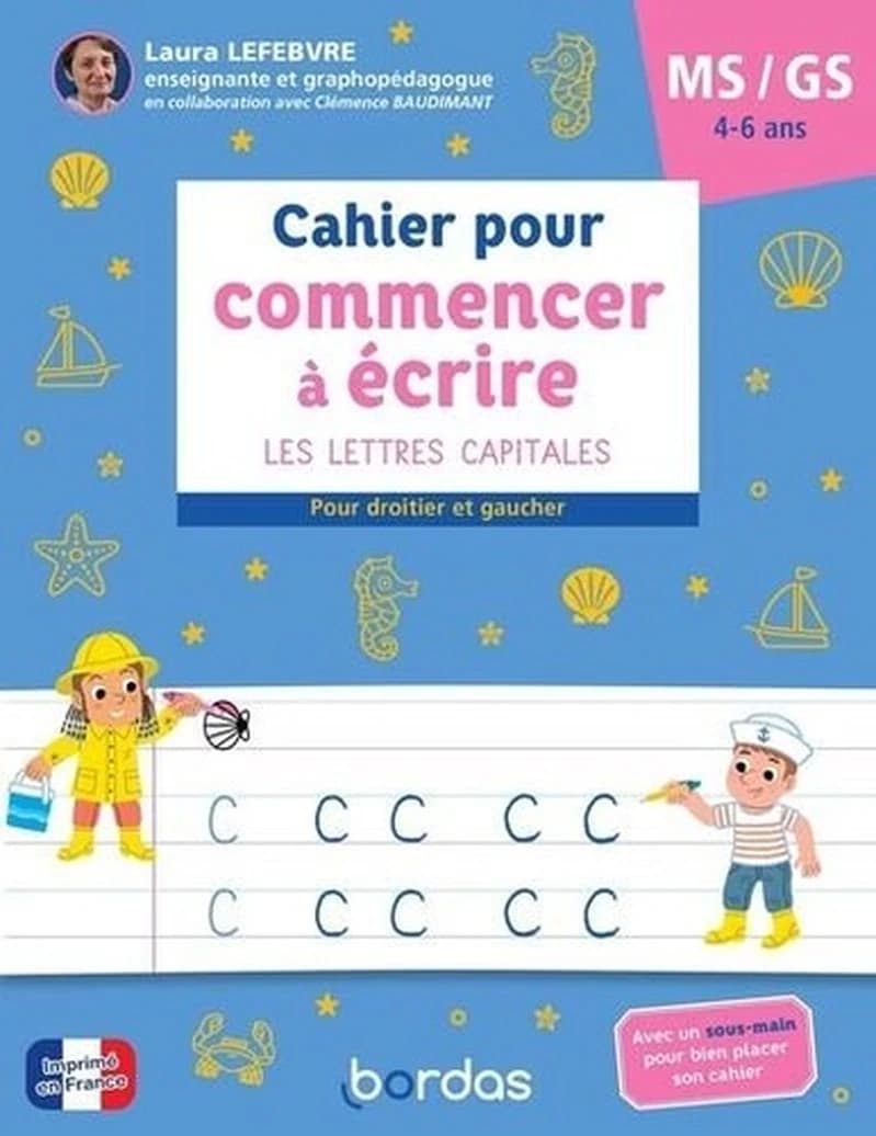CAHIER POUR COMMENCER A ECRIRE MS GS