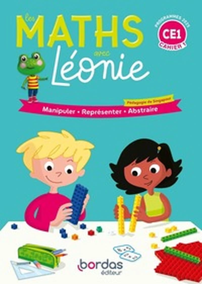 Les maths avec Léonie CE1 : 2 volumes : Cahiers 1 + 2