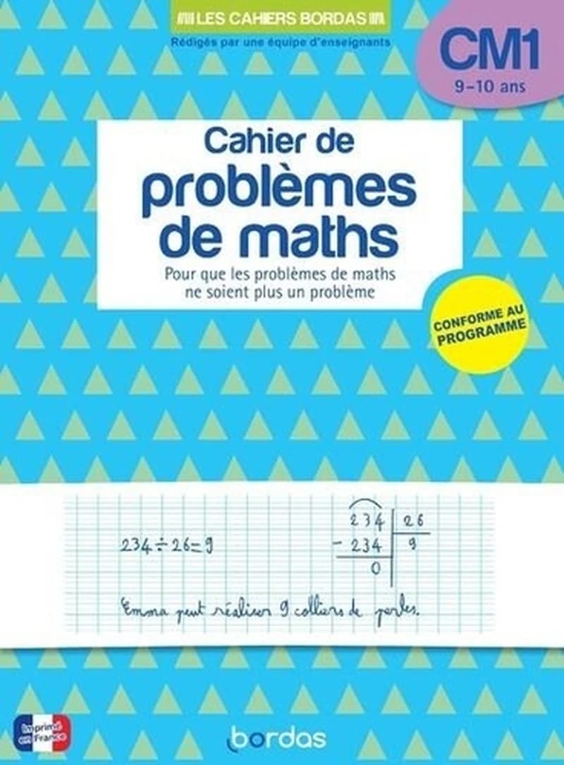Cahier de problèmes de maths ; CM1 (édition 2024)