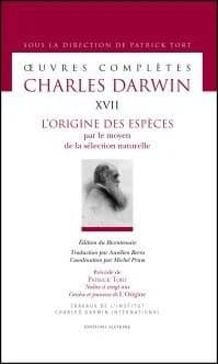 L'origine des especes. oeuvres completes t17.