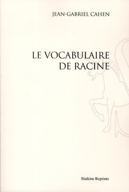 Le vocabulaire de Racine