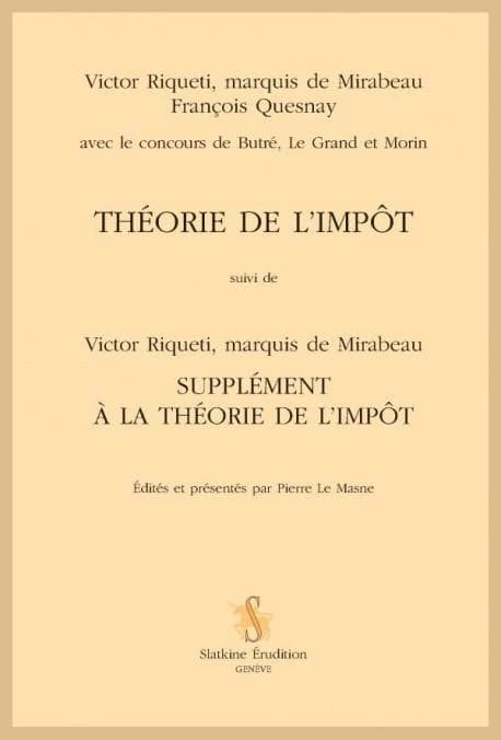 Théorie de l'impôt