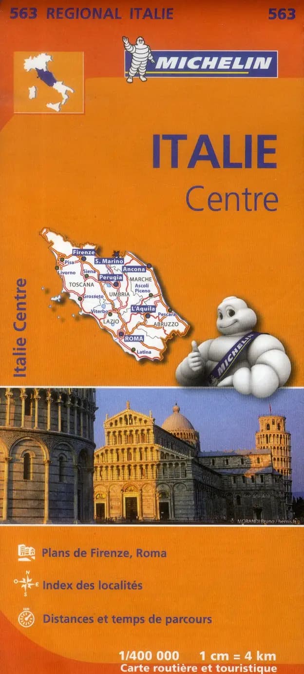 Italie centre (Éd. 14) réalisé et publié par Michelin, cartes et plans