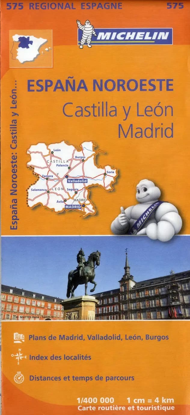 España noroeste : Castilla y León - Madrid (Éd. 12) [réalisé et publié par] Michelin, cartes et plans