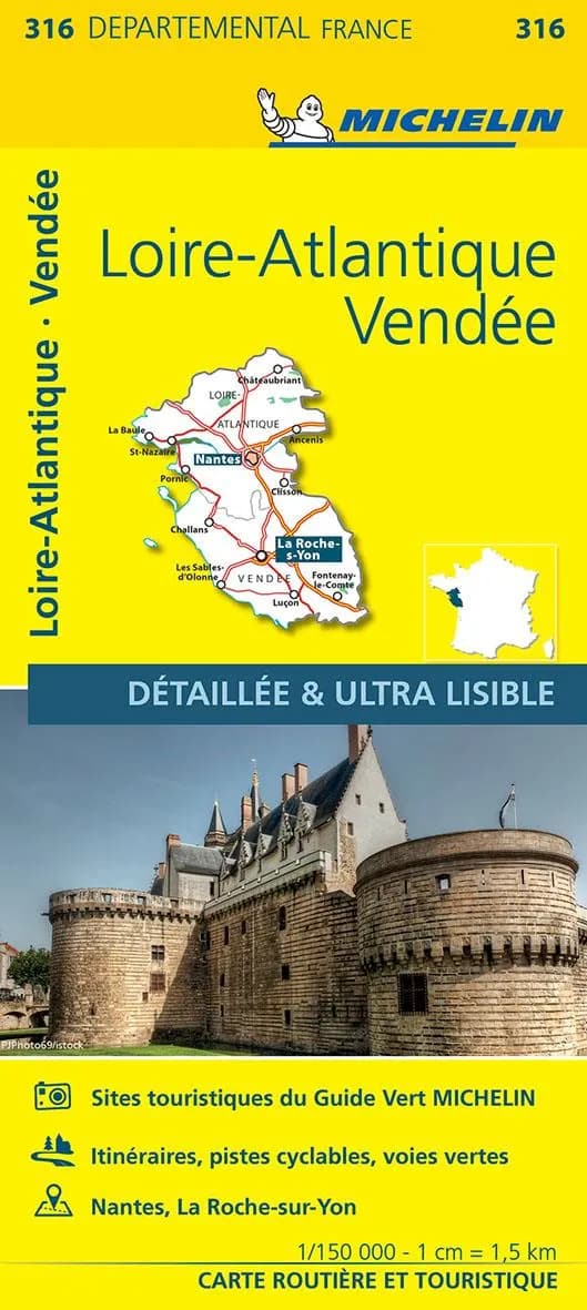 Loire-Atlantique, Vendée (Éd. 14) réalisé et publié par Michelin, cartes et plans