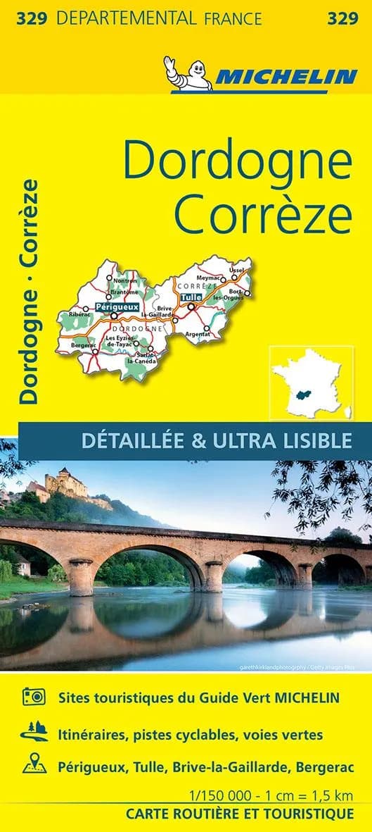 Corrèze, Dordogne (Éd. 14) réalisé et publié par Michelin, cartes et plans