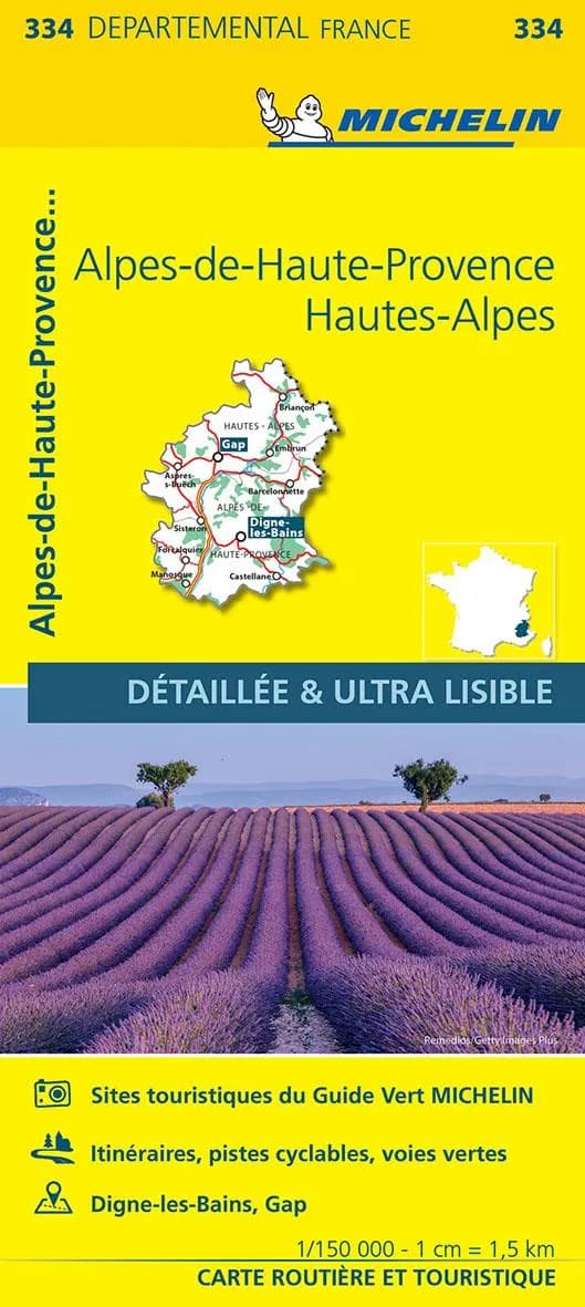 Alpes-de-Haute-Provence, Hautes-Alpes (Éd. 14) réalisé et publié par Michelin, cartes et plans