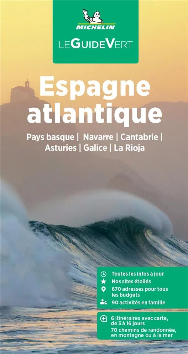 Espagne atlantique : Pays basque, Navarre, Cantabrie, Asturies, Galice, La Rioja (Parution 2023) Michelin