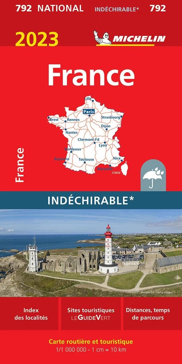 France : 2023 : indéchirable (Éd. 19.1) [réalisé et publié par] Michelin, cartes et plans
