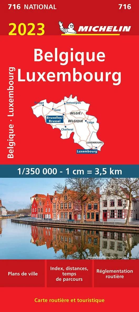 Belgique, Luxembourg : 2023 (Éd. 21.1) [réalisé et publié par] Michelin, cartes et plans