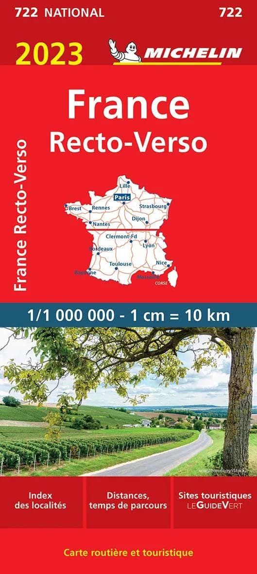 France recto-verso : 2023 (Éd. 21.1) [réalisé et publié par] Michelin Cartes et Plans