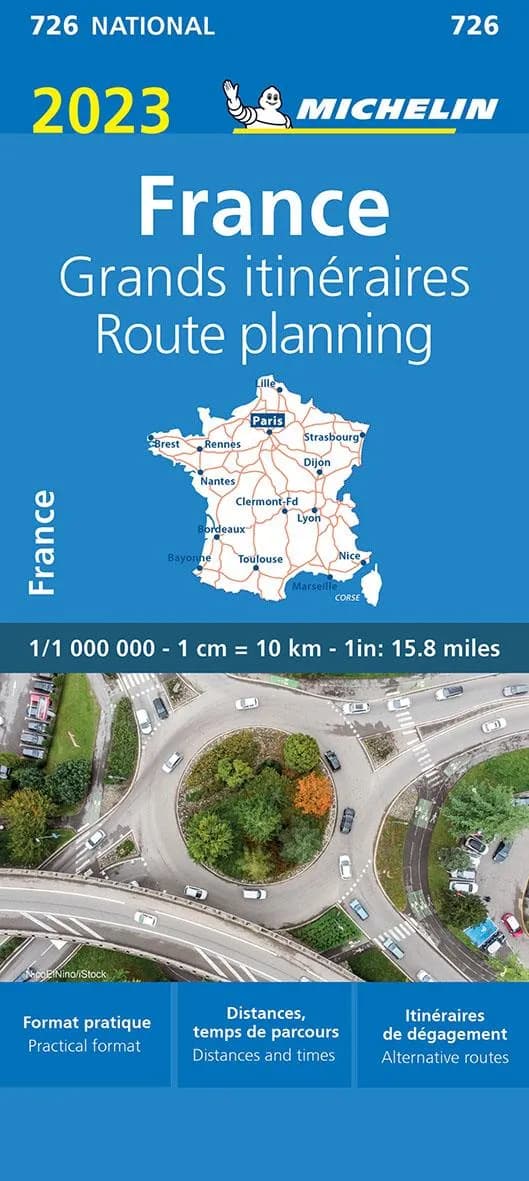 France : grands itinéraires : 2023 (Éd. 22.1) [réalisé et publié par] Michelin, cartes et plans : France : route planning : 2023