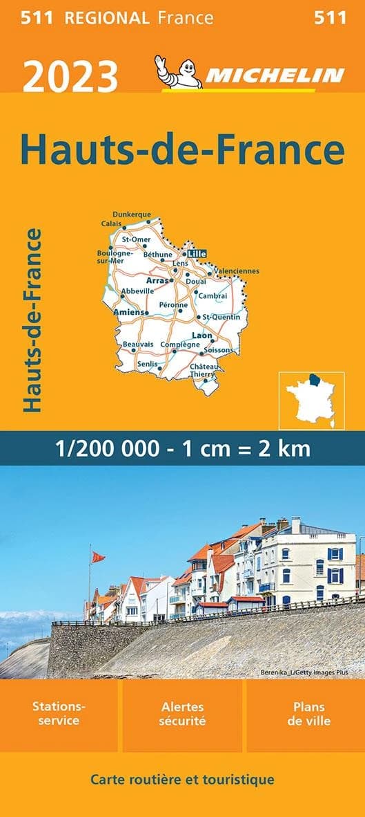 Hauts-de-France : 2023 (15.1e édition) [réalisé et publié par] Michelin, cartes et plans