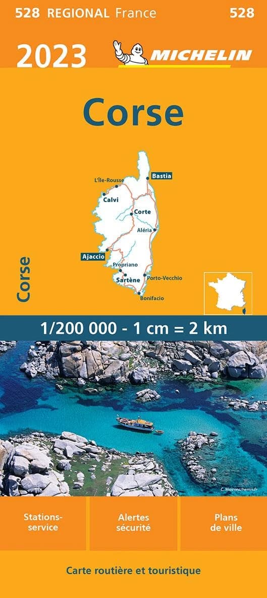 Corse : 202 (9.1e édition) [réalisé et publié par] Michelin, cartes et plans