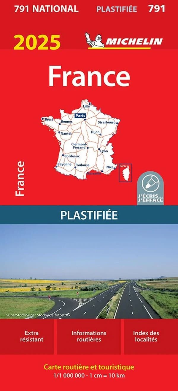 France : 2025 : plastifiée (Édition 14.1) [réalisé et publié par] Michelin Éditions
