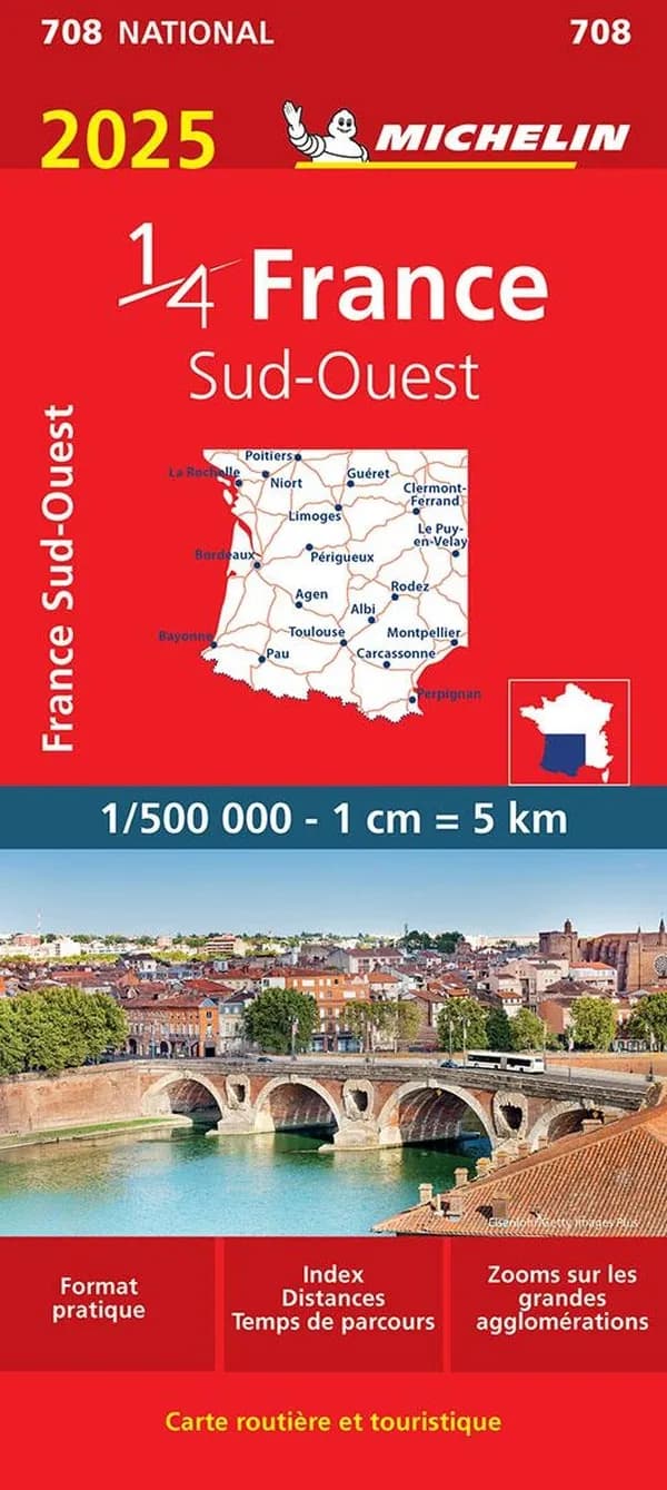 France : Sud-Ouest : 2025 (Édition 11.1) [réalisé et publié par] Michelin Éditions