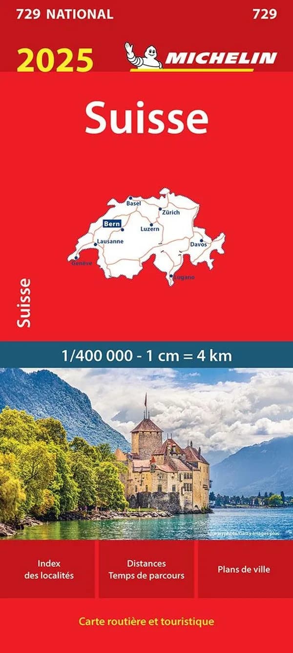 Suisse : 2025 (Éd. 23.1) [réalisé et publié par] Michelin, cartes et plans
