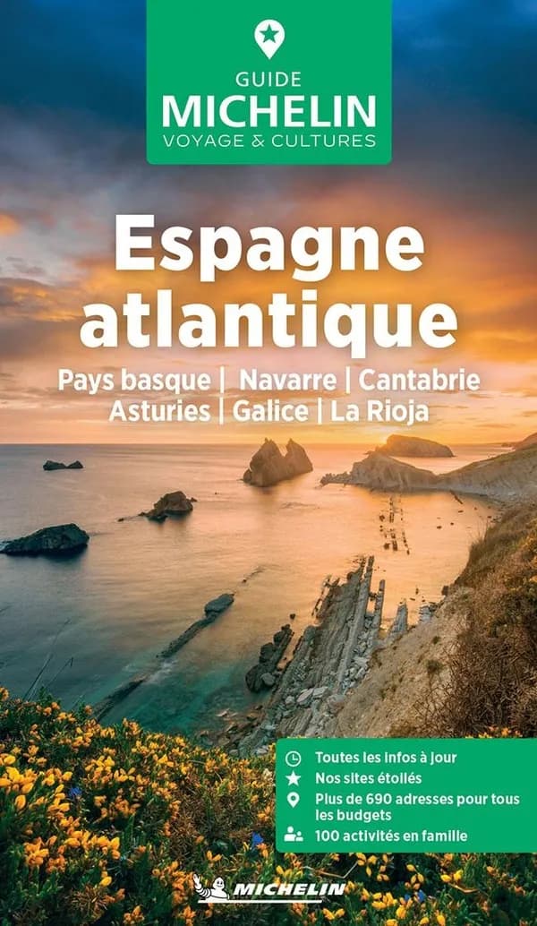 Espagne atlantique : Pays basque, Navarre, Cantabrie, Asturies, Galice, La Rioja (Parution 2025) Michelin
