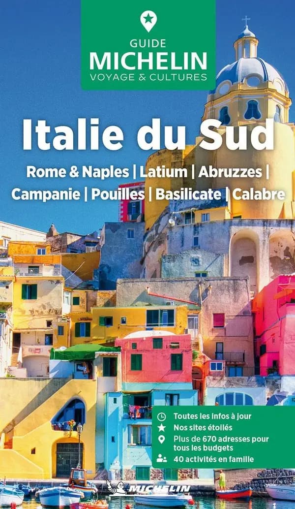 Italie du Sud : Rome & Naples, Latium, Abruzzes, Campanie, Pouilles, Basilicate, Calabre (Parution 2025) Michelin