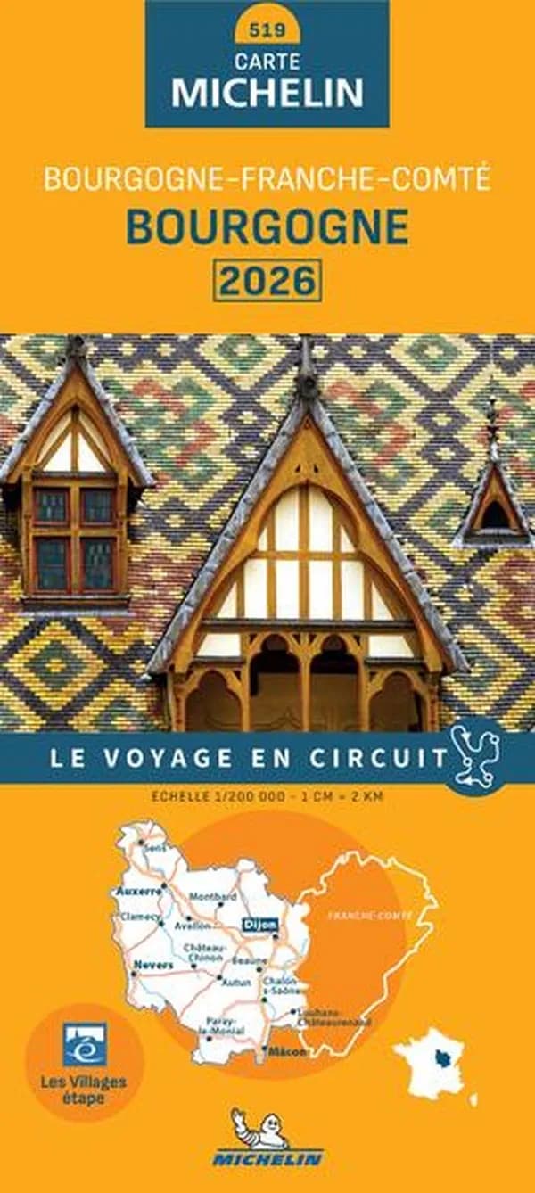 Bourgogne : 2026 : Bourgogne-Franche-Comté (19 édition) [réalisé et publié par] Michelin Éditions