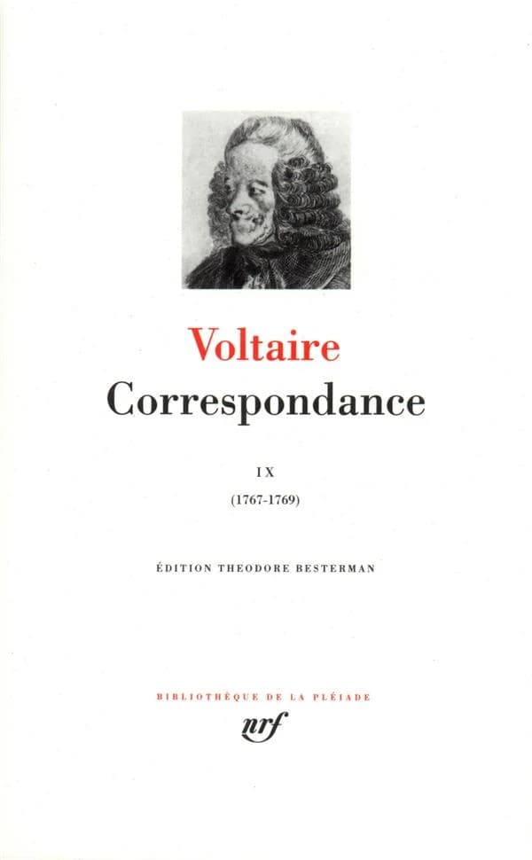 Correspondance Tome 9 ; juillet 1767