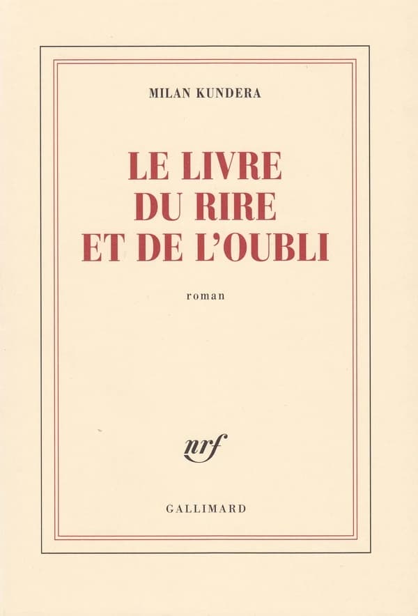 Le livre du rire et de l'oubli