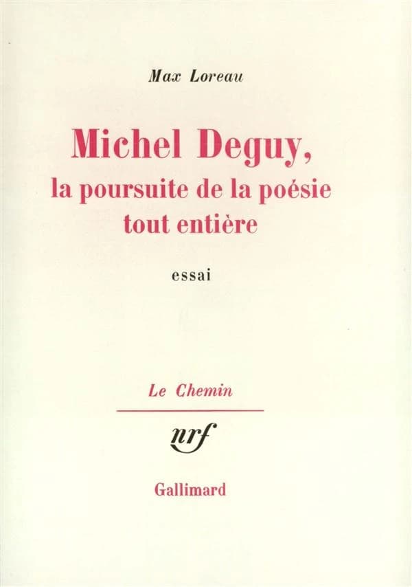 Michel Deguy La Poursuite
