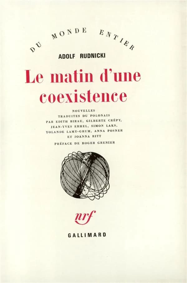 Le Matin d'une coexistence : nouvelles