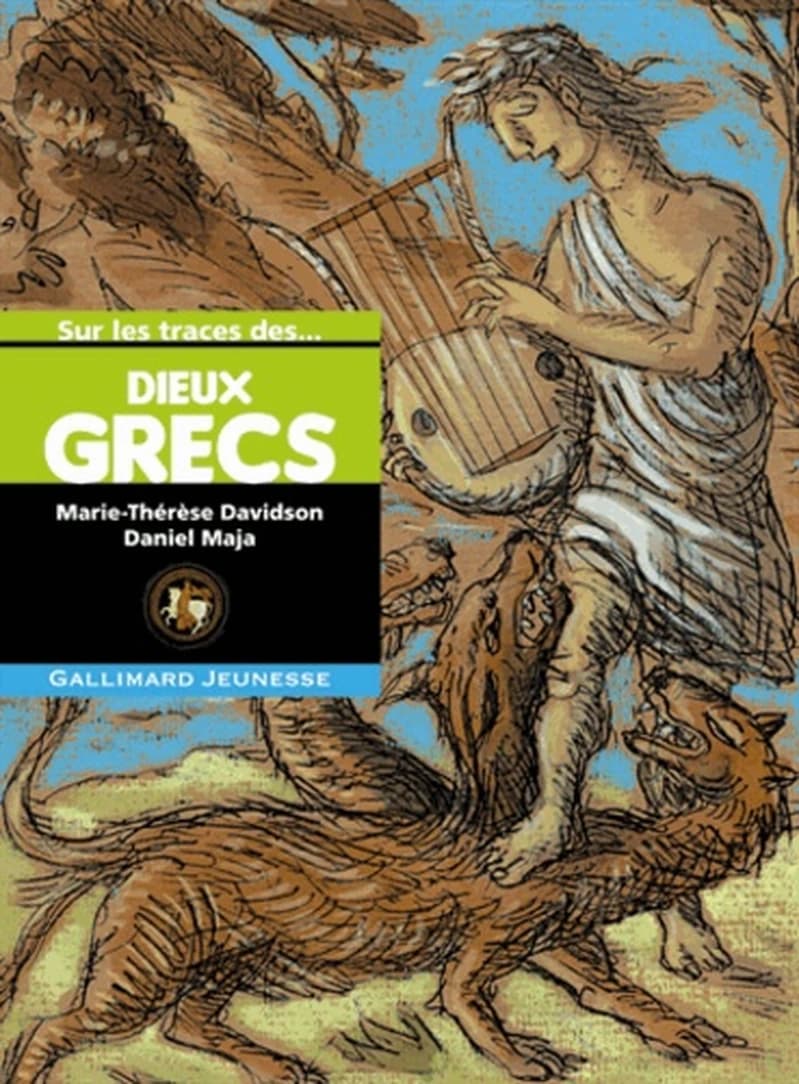 Sur les traces des dieux grecs (Nouv. présentation) racontée par Marie-Thérèse Davidson ; illustrations de Daniel Maja