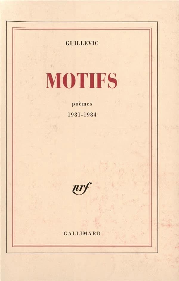 Motifs : poèmes, 1981-1984