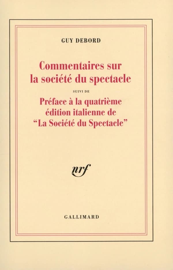 Commentaires sur la société du spectacle, 1988