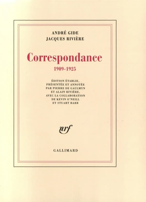 Correspondance : 1909-1925