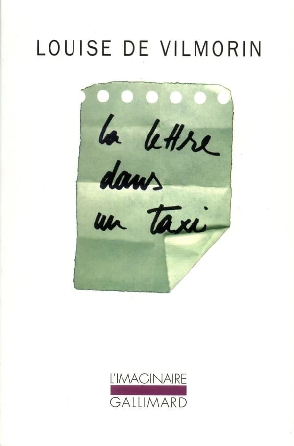 la lettre dans un taxi