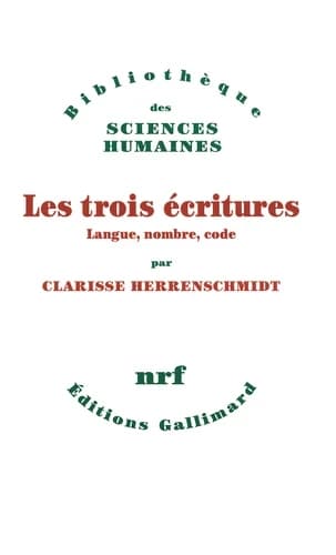Les trois écritures : langue, nombre, code
