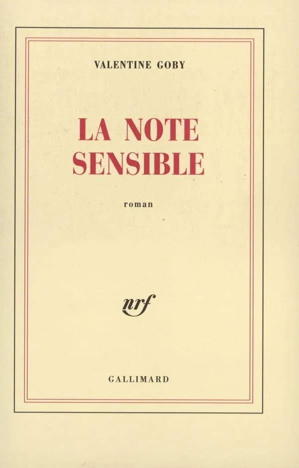 La note sensible : roman