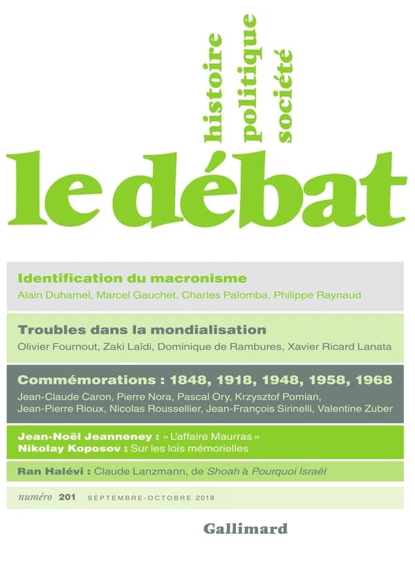 Revue Le Débat n.201 : Septembre-octobre 2018