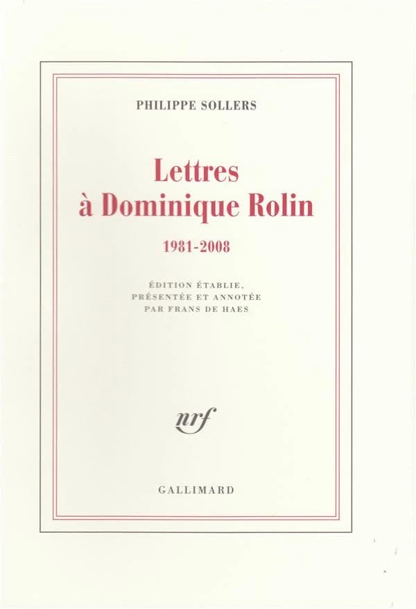 Lettres a dominique rolin (1981-2008)