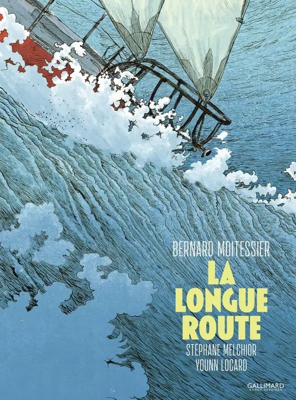 La longue route (2e éd.) scénario, Stéphane Melchior ; dessin, Younn Locard ; couleurs, Joal Grange ; d'après l'oeuvre de Bernard Moitessier