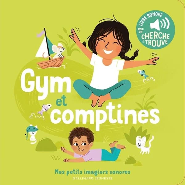 Gym et comptines : livre sonore avec un cherche & trouve