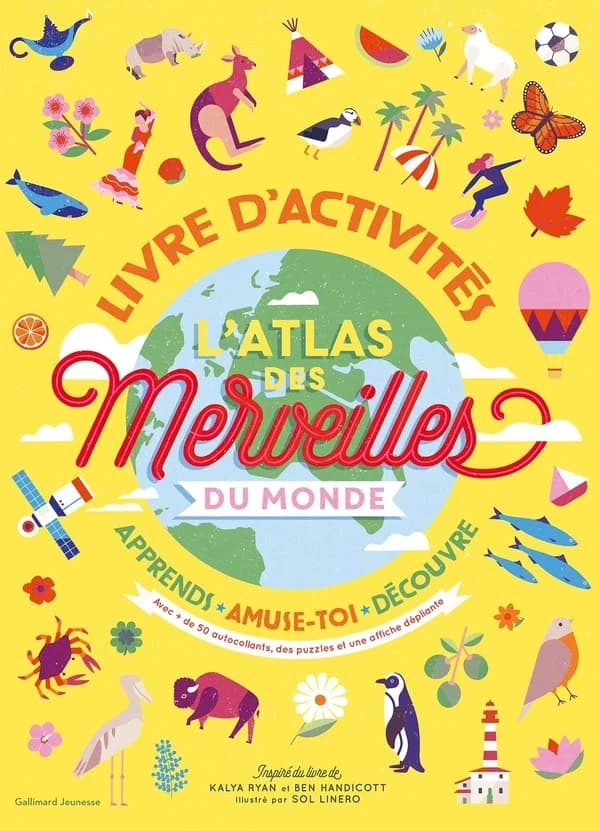 L'atlas des merveilles du monde, livre d'activités