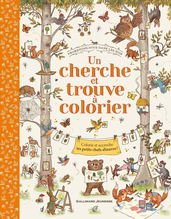 Un cherche et trouve à colorier : promenons-nous dans les bois : [Album à colorier]