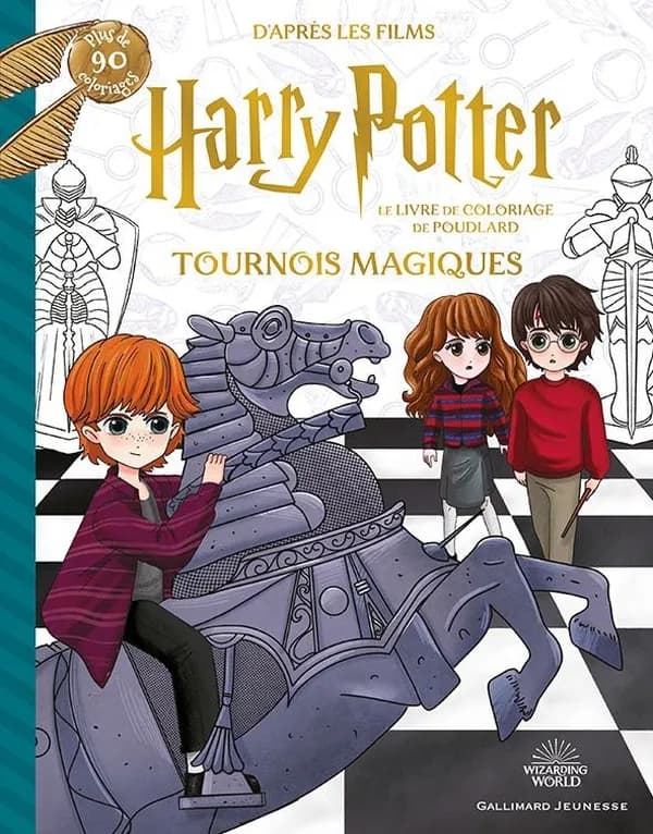 Le livre de coloriage de Poudlard : ournois magiques : [Album à colorier]