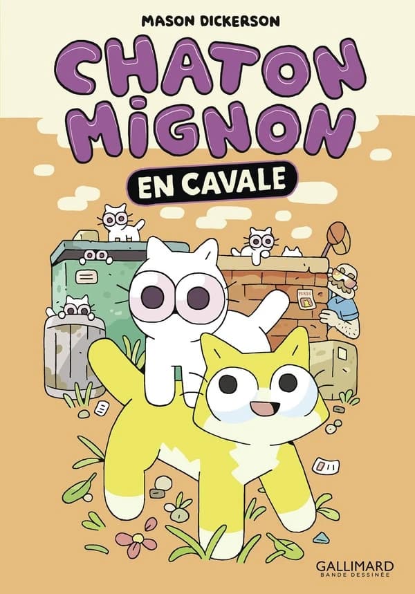 Chaton mignon en cavale