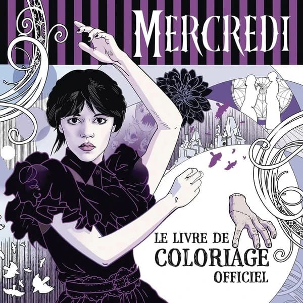 Mercredi : Le Livre de coloriage officiel