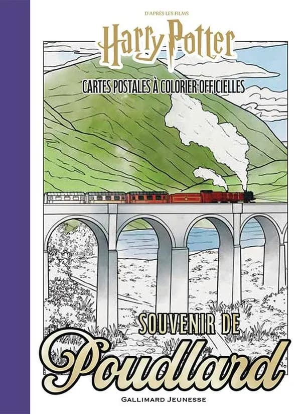 Harry Potter : Souvenir de Poudlard : Cartes postales à colorier ; 20 cartes officielles