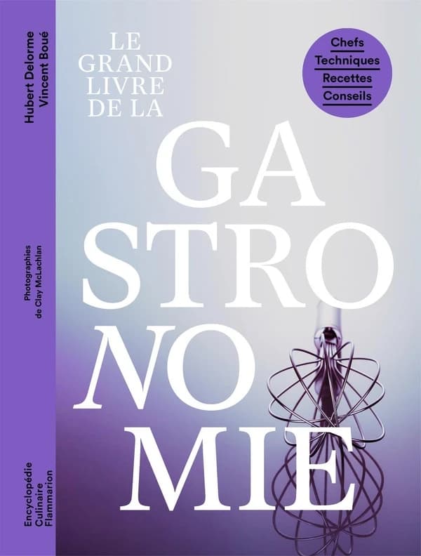 Le grand livre de la gastronomie : chefs, techniques, recettes, conseils ([Nouvelle éd.]) Vincent Boué, Hubert Delorme ; photographies de Clay McLachlan